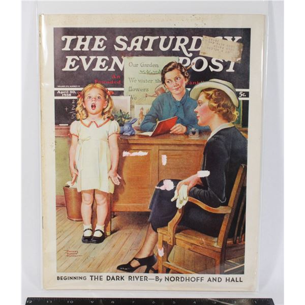 #1739 Saturday Evening Post April 1938 Magazine