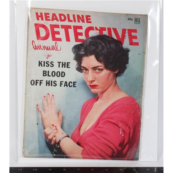 #1746 1953 Headline Detective Annual Magazine
