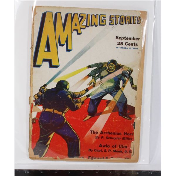 #1748 Sept 1931 Amazing Stories Sci Fi Magazine