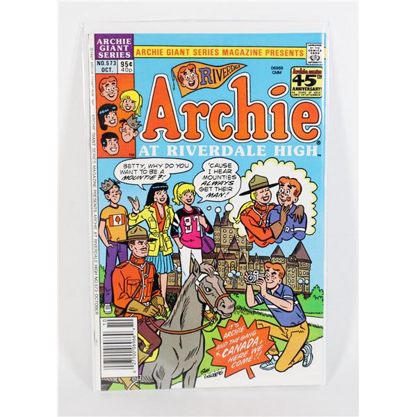 #1750  Archie Comics RCMP Cover October 1987