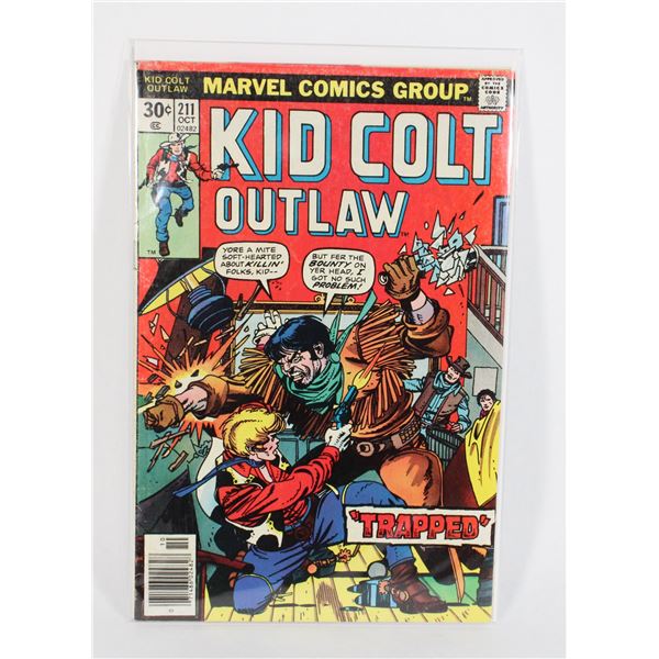 #1775 Marvel Comics Kid Colt Outlaw #211 Oct 1976