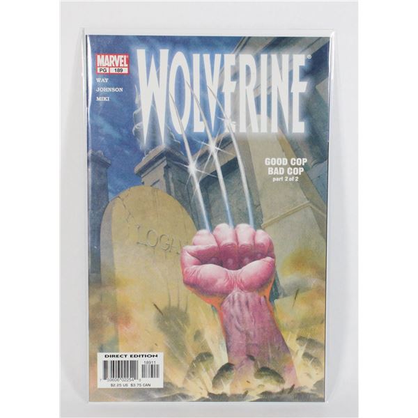 #1792 Marvel Comics Wolverine #189 2003