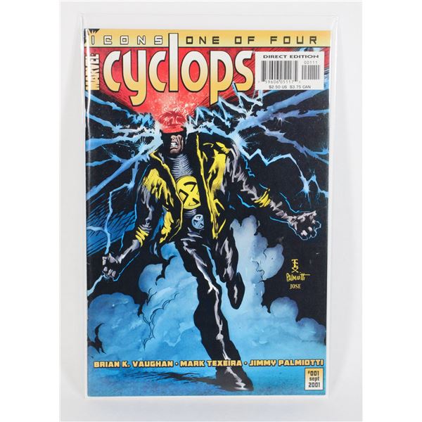 #1806 Marvel Comics Cyclops Icons #1 Sept 2001