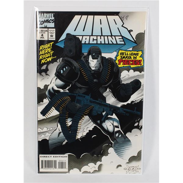 #1834 Marvel Comics War Machine #4 July 1994