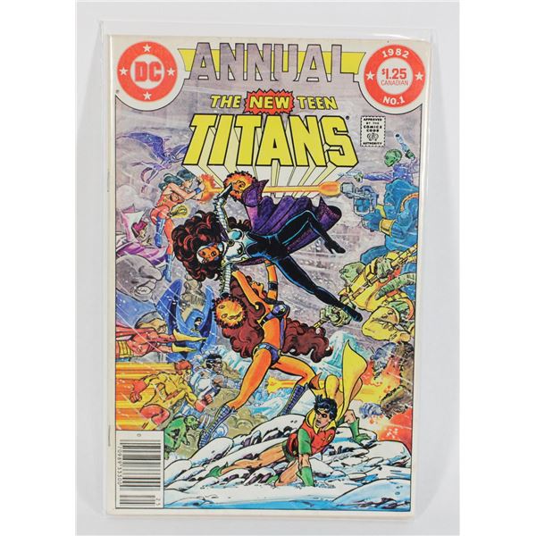 #1854 DC Comics The New Teen Titans Annual #1 1982