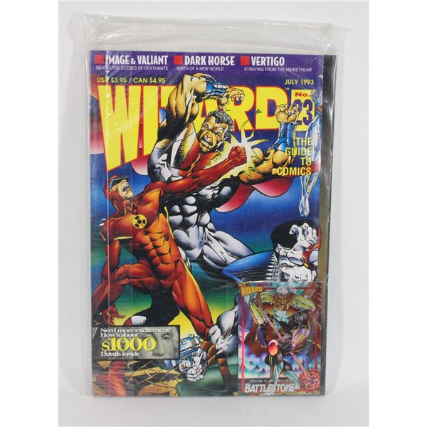 #1870 Sealed Wizard #23 Comic Magazine July 1993