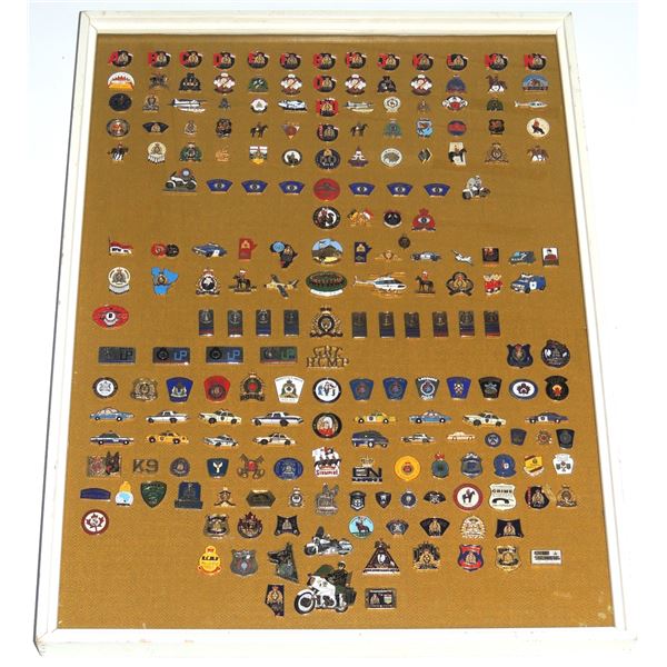 #559A Royal Canadian Mounted Police Pins in Frame
