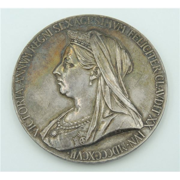 #258e Victoria Diamond Jubilee 1897 Medal Silver