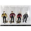 Image 1 : LOT 4 PLAYMATES STAR TREK TNG ACTION FIGURES