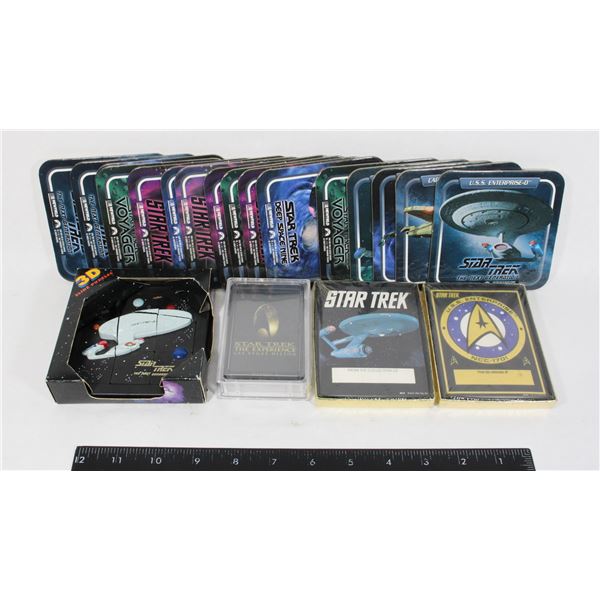 LOT OF STAR TREK MEMORABILIA SEALED 1991 STAR TREK