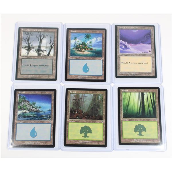 MAGIC THE GATHERING LAND CARD LOT 1995-2000