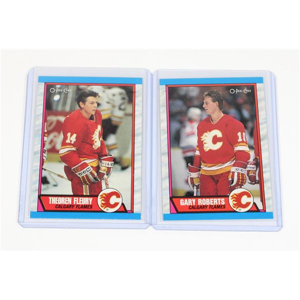 O-PEE-CHEE CALGARY FLAMES THEOREN FLUERY CARD