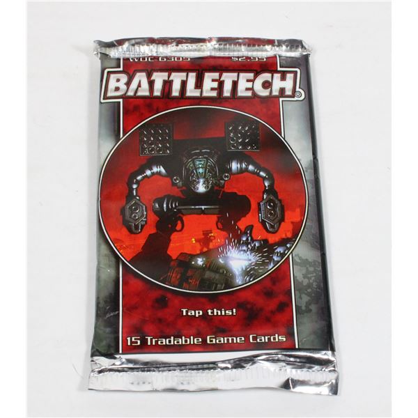 SEALED PACK BATTLETECH CARDS WOC 6305