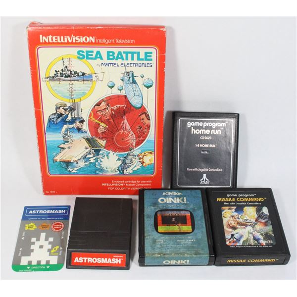 BOXED INTELLIVISION GAME SEA BATTLE,