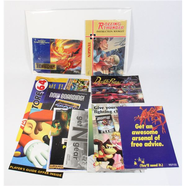 NINTENDO NES HEROES OF THE LANCE MANUAL