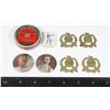 Image 1 : ANTIQUE HUSBAND WIFE PHOTO PINS 1900'S,