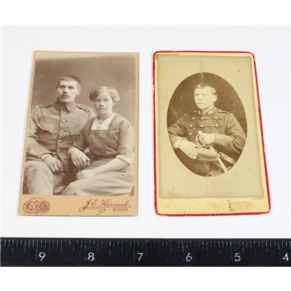 LOT OF 2 WW1 IMPERIAL GERMAN PORTRAIT PHOTOS