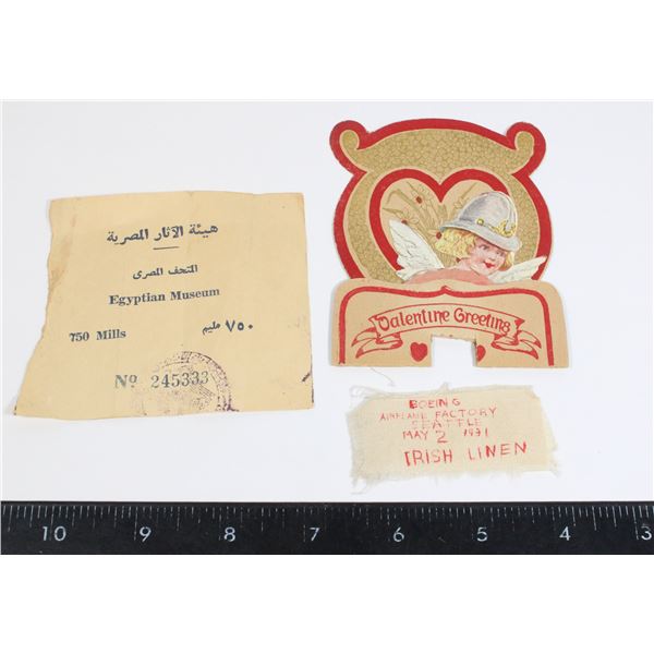 1900'S VALENTINE GREETING POPOUT CARD,