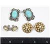 Image 1 : COSTUME JEWELRY EARRINGS MID CENTURY UNMARKED,