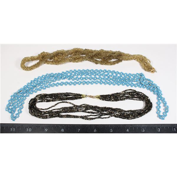 BEADED COSTUME JEWELRY LADIES NECKLACE,