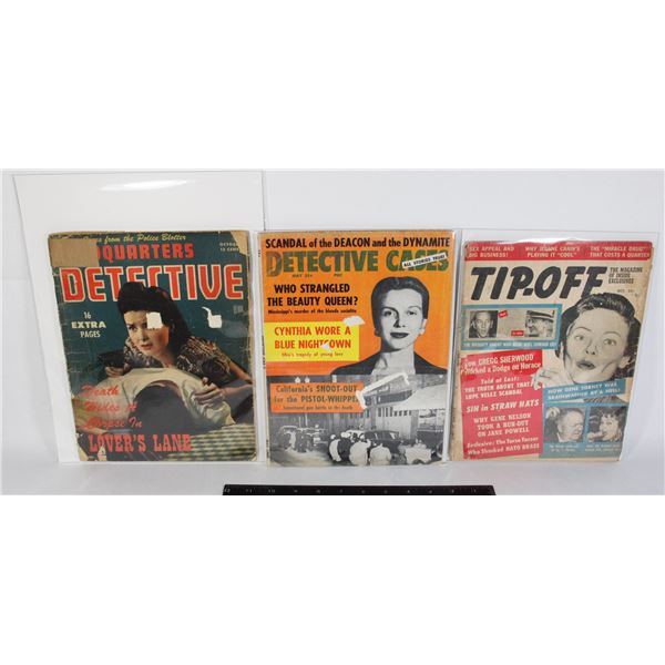 OCTOBER 1956 TIPP-OFF PULP FICTION MAGAZINE,
