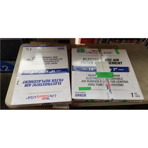 4 NEW HEAVY DUTY ELECTROSTATIIC AIR FILTERS