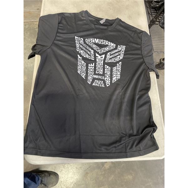 2 NEW TRANSFORMER AUTOBOTS LOGO NAME SIRTS SIZE XL