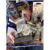 Image 2 : 2 BOXES OF ASSORTED RV PARTS AND HARDWARE, LIGHTS TAPS ETC