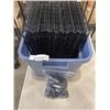 Image 1 : TOTE OF METAL STORAGE CUBES W/ CLIPS