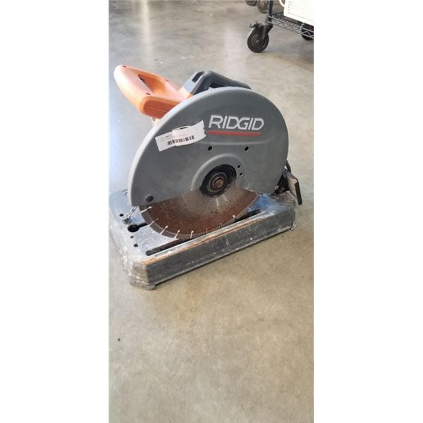RIDGID CHOP SAW - WORKING