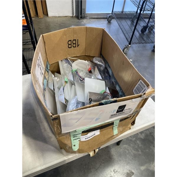 APPROX 10 MODERN WALL FIXTURES