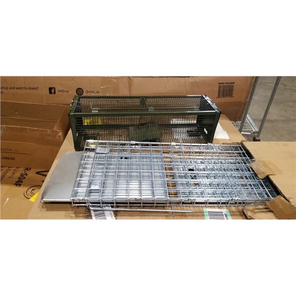 2 SMALL LIVE ANIMAL TRAPS