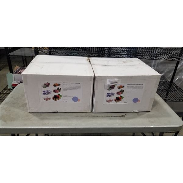 2 NEW 9PC FOOD STORAGE BIN SETS