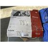 Image 4 : 4 ASSORTED SIZE TARPS, AND BATHROOM VANITY TAP SET