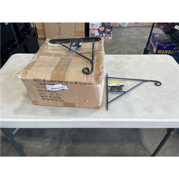 NEW CASE OF 16 INCH PLANT BASKET HOLDER BRACKETS