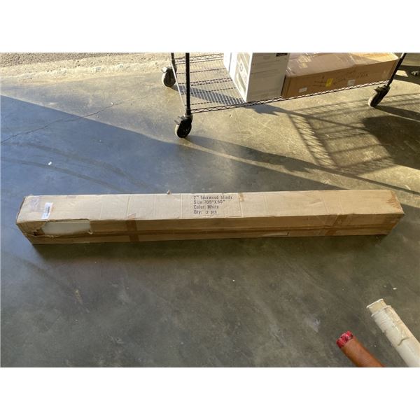 NEW IN BOX  70.5x 50  2" FAUX WOOD BLINDS