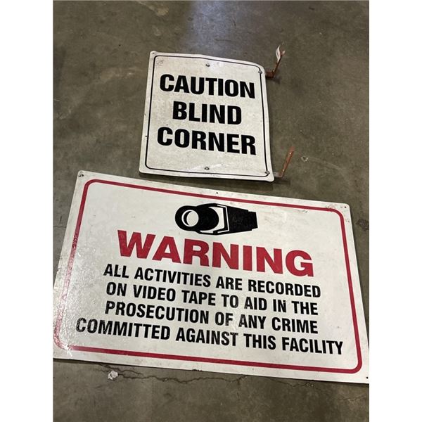 2 METAL STREET SIGNS