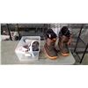 Image 1 : SIZE 11 BURTON SNOWBOARD BOOTS AND SWIMMING FULL FACE MASKS