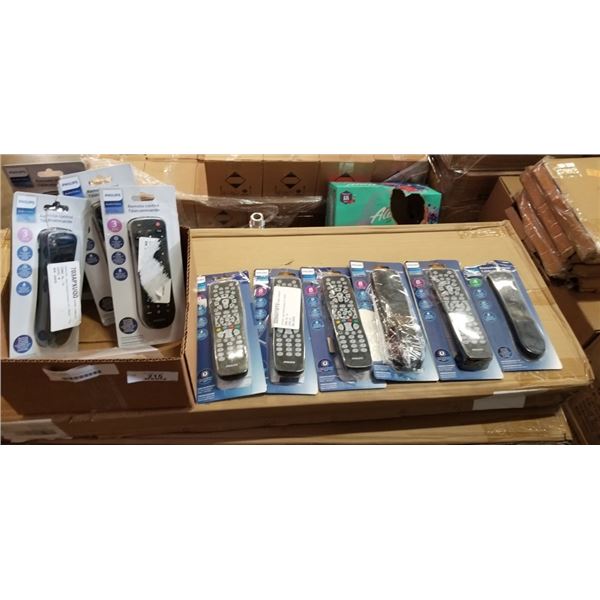 LARGE LOT OF ASSORTED PHILLIPS UNIVERSAL REMOTE CONTROLS