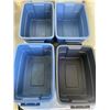 Image 2 : 4 RUBBERMAID TOTES WITH 3 LIDS