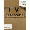 Image 2 : VIVO BLACK 500FT CAT6 FULL COPPER OUTDOOR ETHERNET CABLE