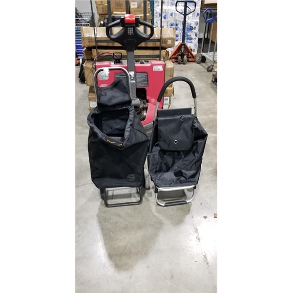 2 COLLAPSIBLE SHOPPING CARTS