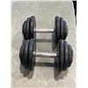 Image 1 : PAIR OF BESKO 15KG DUMBELLS