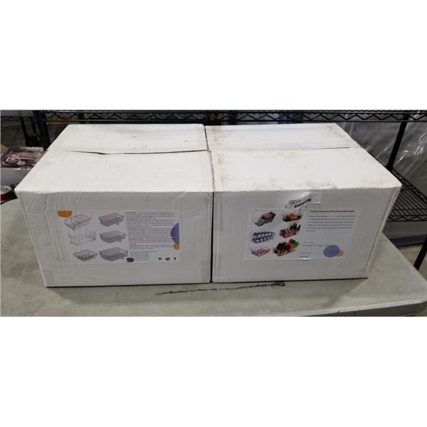 2 NEW 9PC FOOD STORAGE BIN SETS