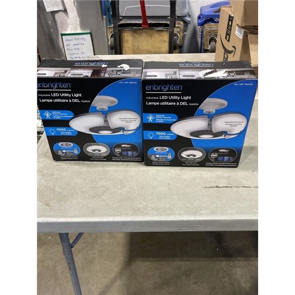 2 ENBRIGHTEN ADJUSTABLE LED UTILITY LIGHTS