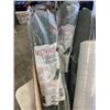 Image 4 : BOX OF CARPET RUNNERS AND ROLLS OF LEATHER FABRIC