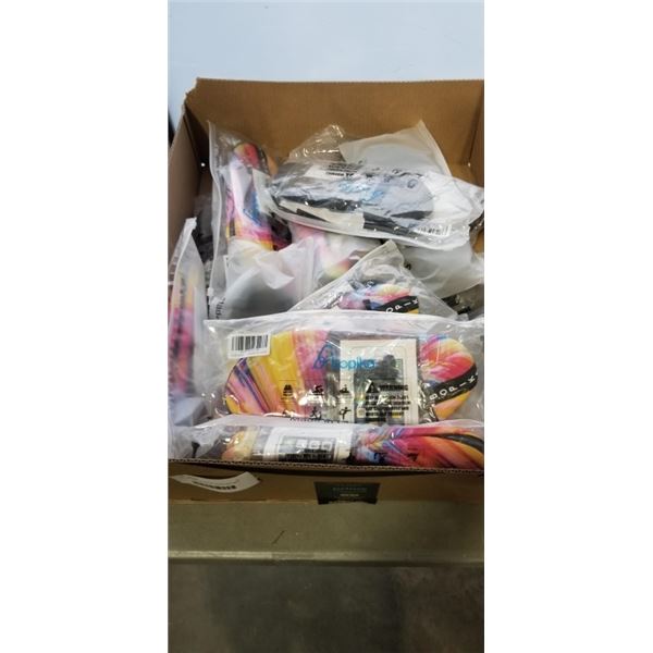 LOT OF VARIOUS WATER SHOES AND WET BAGS