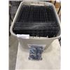 Image 1 : TOTE OF METAL STORAGE CUBES W/ CLIPS