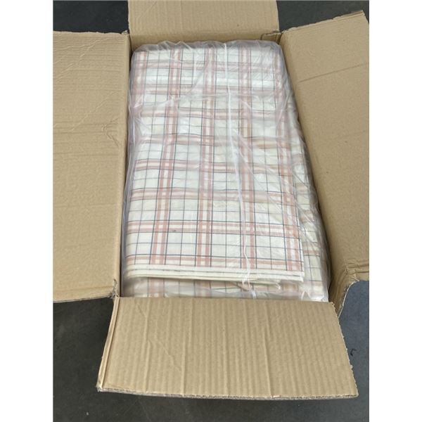 NEW CASE  OF 50  FABRIC ZIP UP SUITS COVERS