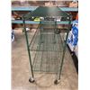 Image 2 : GREEN WIRE ROLLING RACK, 24 DEEP, 72 LONG